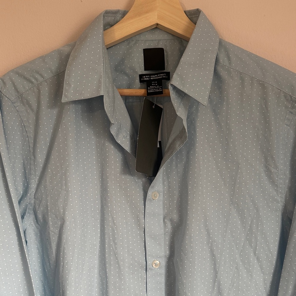 H&M polka dot formal shirt